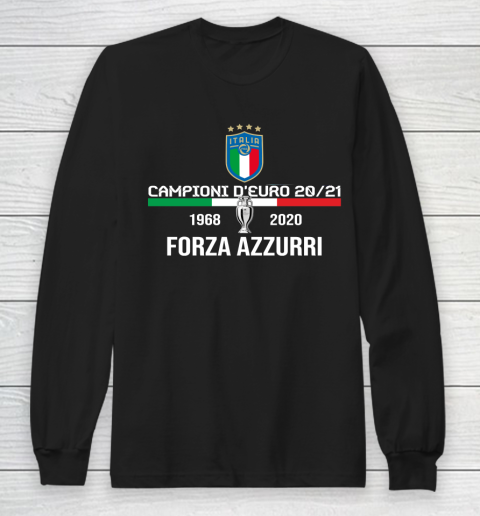 Italy Jersey Soccer Football 2021 Italian Italia Euro Long Sleeve T-Shirt