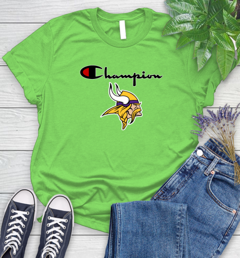NFL Football Minnesota Vikings Champion Shirt Women's T-Shirt 7