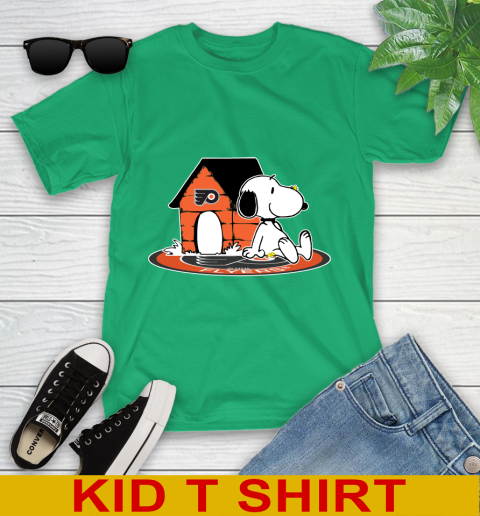 NHL Hockey Philadelphia Flyers Snoopy The Peanuts Movie Shirt Youth T-Shirt 6
