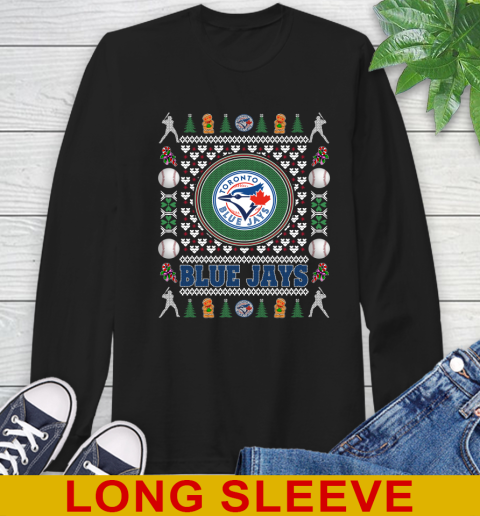 Toronto Blue Jays Merry Christmas MLB Baseball Loyal Fan Long Sleeve T-Shirt