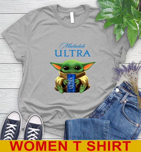 Star Wars Baby Yoda Hugs Michelob Ultra Beer Shirt 93
