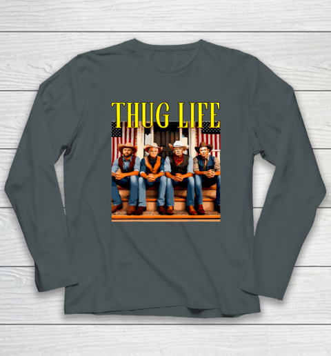 Thug Life Trump Vance Kennedy Elon Long Sleeve T-Shirt 3