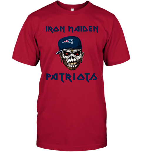 NFL New England Patriots Iron Maiden Rock Band Music Football Sports 53Ol7FG0r4v classic t shirt 2 95 151514 front red