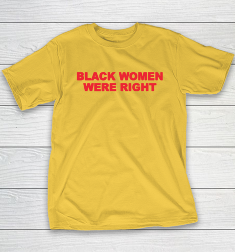 Black Women Wear Right Youth T-Shirt 4