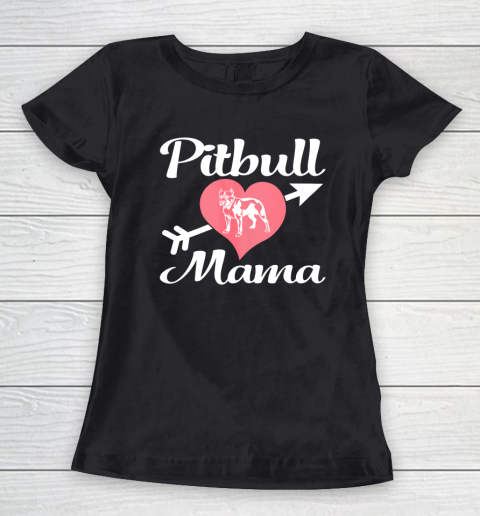 Dog Mom Shirt Pitbull Mama Shirt Pit bull Lover Owner Gifts Dog Pittie Mom (2) Women's T-Shirt
