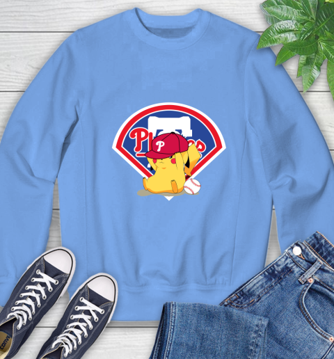 MLB Pikachu Baseball Sports Philadelphia Phillies Sweatshirt 11