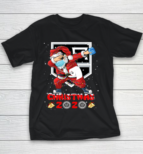 Los Angeles Kings Funny Santa Claus Dabbing Christmas 2020 NHL Youth T-Shirt