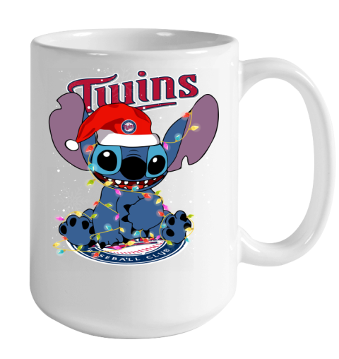 Minnesota Twins MLB noel stitch Baseball Christmas Color Changing Mug 15oz 2