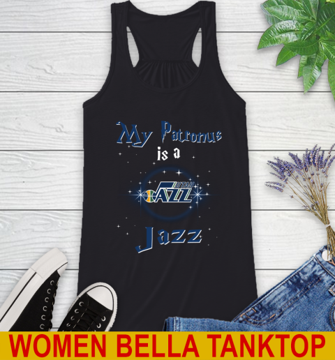 NBA Basketball Harry Potter My Patronus Is A Utah Jazz Racerback Tank