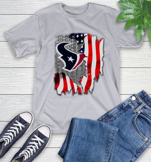 Houston Texans NFL Football American Flag T-Shirt 6