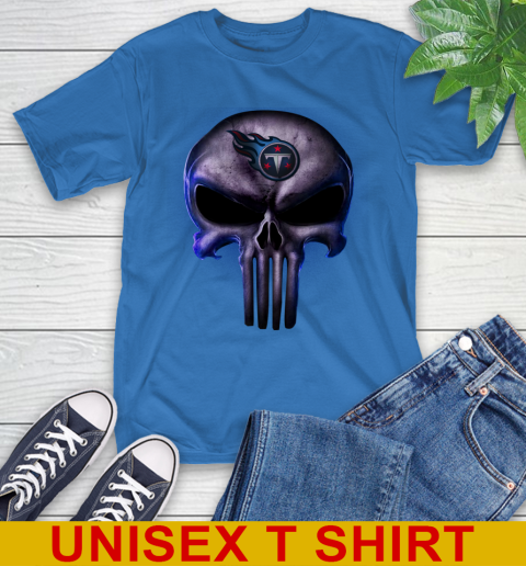 Tennessee Titans NFL Football Punisher Skull Sports T-Shirt 11