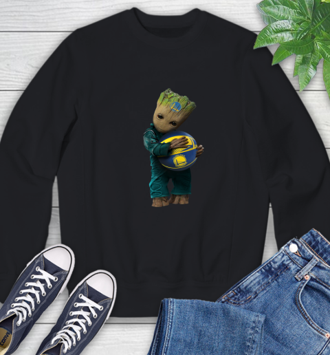 NBA Groot Guardians Of The Galaxy Basketball Sports Golden State Warriors Sweatshirt 2