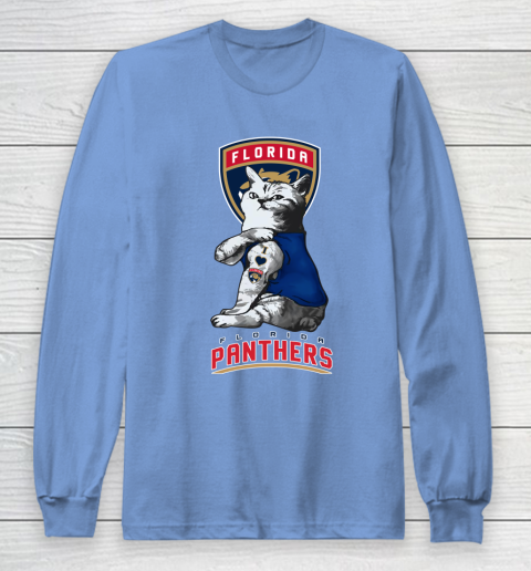 NHL My Cat Loves Florida Panthers Hockey Long Sleeve T-Shirt 8