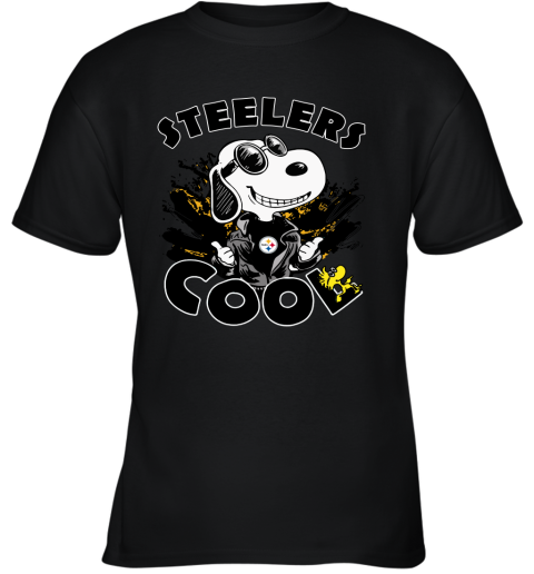 Pittsburg Steelers Snoopy Joe Cool We're Awesome Youth T-Shirt