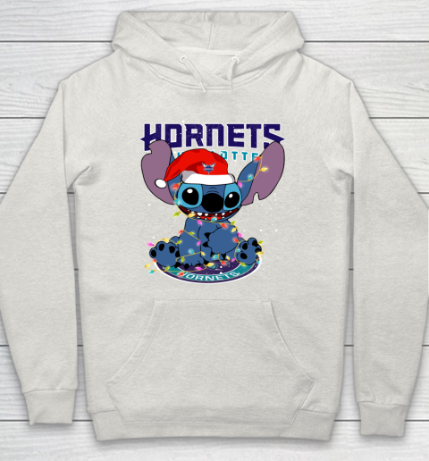 Charlotte Hornets NBA noel stitch Basketball Christmas Hoodie 8