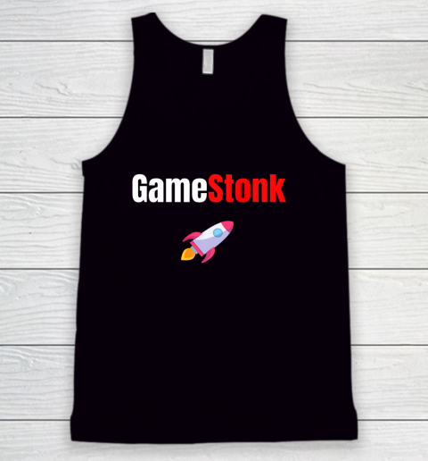 Gamestonk Stock Market Can t Stop Game Stonk GME Rocket Tank Top