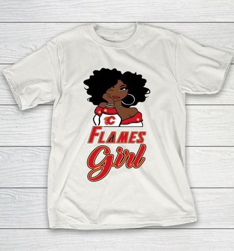 Calgary Flames Girl NHL Youth T-Shirt 3