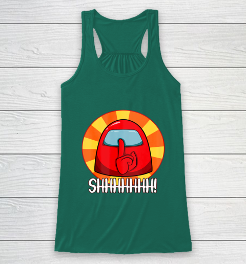 Among Us Game Shirt Cool Among Us shirt Crewmate or Impostor SHHHHHH Racerback Tank 5