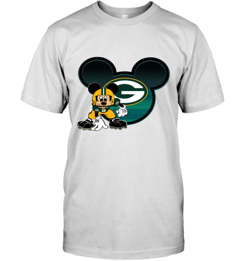 NFL Green Bay Packers Mickey Mouse Disney Football T Shirt