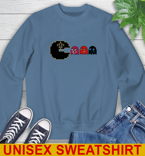New Orleans Saints NFL Football Pac Man Champion Sweatshirt 8