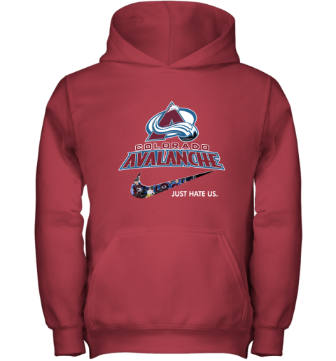 NHL Team Colorado Avalanche x Nike Just Hate Us Hockey Youth Hoodie