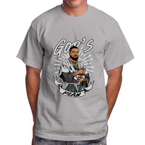 Air Jordan 1 Shadow Matching Sneaker Shirt Drake God's Plan Black And Gray Sneaker Shirt