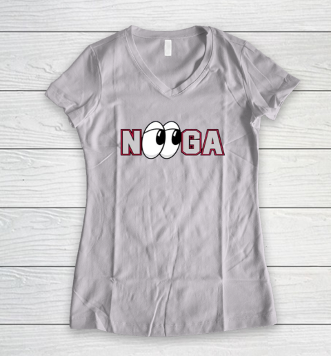 Chattanooga Lookouts Nooga Women's V-Neck T-Shirt