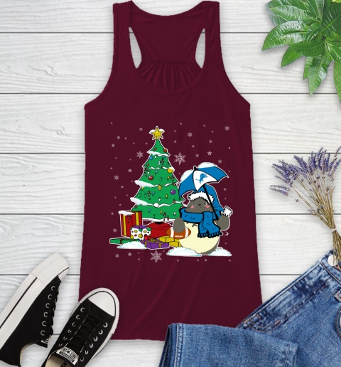 Detroit Lions NFL Football Cute Tonari No Totoro Christmas Sports Racerback Tank 2