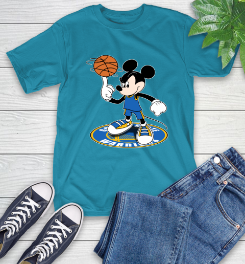 NBA Basketball Golden State Warriors Cheerful Mickey Disney Shirt T-Shirt 9