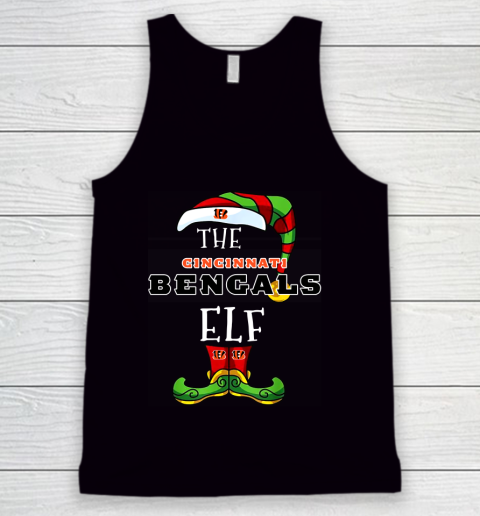 Cincinnati Bengals Christmas ELF Funny NFL Tank Top