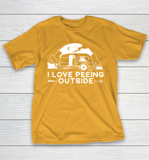 I Love Peeing Outside Camper Van Funny Camping T-Shirt 2