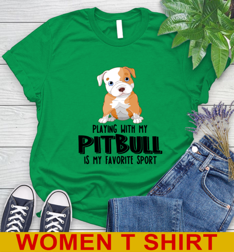 Playing with my pitbull is my favorite sport 76