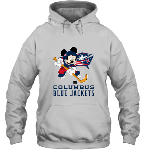 NHL Hockey Mickey Mouse Team Columbus Blue Jackets Hoodie