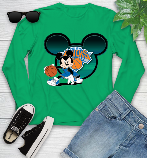 NBA New York Knicks Mickey Mouse Disney Basketball Youth Long Sleeve 6