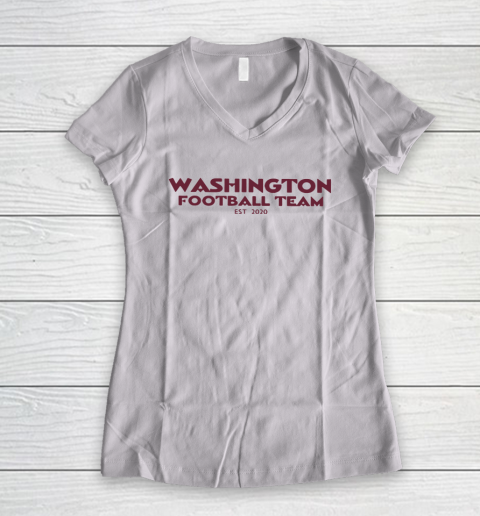 Washington Football Team Est 2020 Women's V-Neck T-Shirt