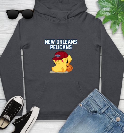 NBA Pikachu Basketball Sports New Orleans Pelicans Youth Hoodie 8