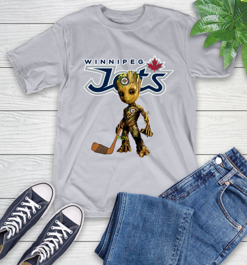 Winnipeg Jets NHL Hockey Groot Marvel Guardians Of The Galaxy T-Shirt 6