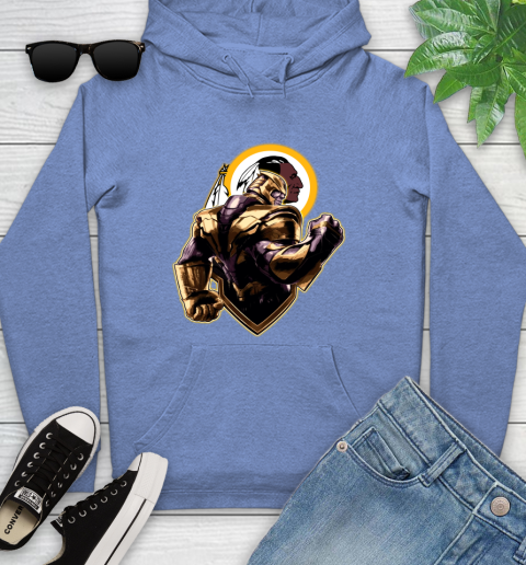 NFL Thanos Avengers Endgame Football Sports Washington Redskins Youth Hoodie 12