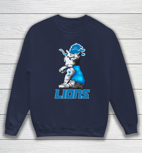 NFL Football My Cat Loves Detroit Lions Sweatshirt 2