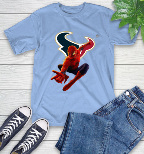NFL Spider Man Avengers Endgame Football Houston Texans T-Shirt 11