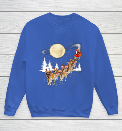 Golden Retriever Reindeer Christmas Youth Sweatshirt 6