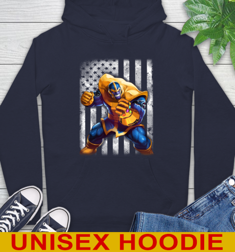 NFL Football Tennessee Titans Thanos Marvel American Flag Shirt Hoodie - Image 4