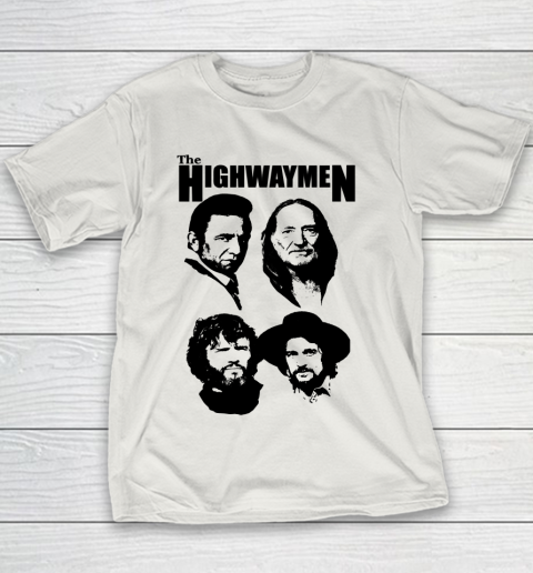 Willie Nelson Johnny Cash Outlaw Country Super Group The Highwaymen Youth T-Shirt 8