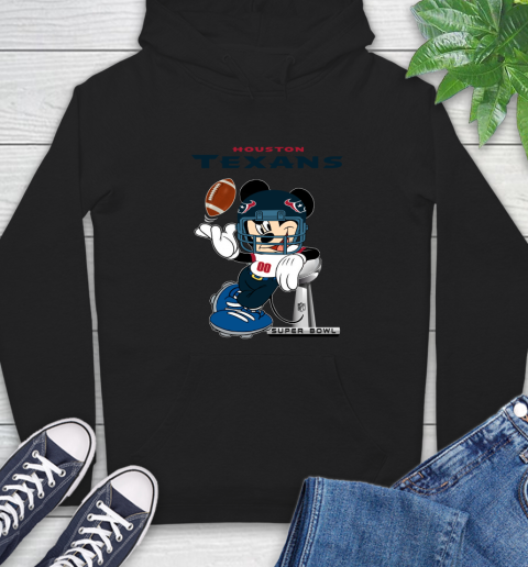 NFL Houston Texans Mickey Mouse Disney Super Bowl Football T Shirt Hoodie 2