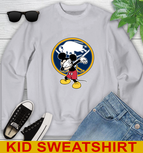 Buffalo Sabres NHL Hockey Dabbing Mickey Disney Sports Youth Sweatshirt 4