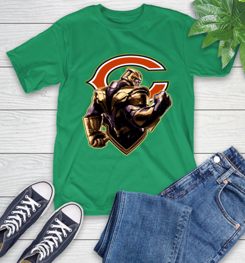 NFL Thanos Avengers Endgame Football Sports Chicago Bears T-Shirt 7