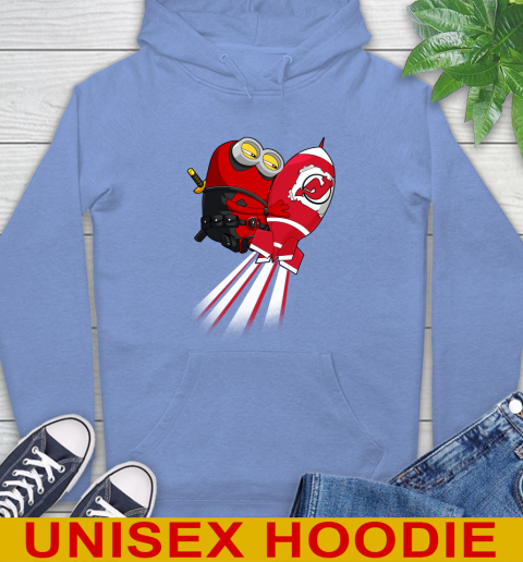 NHL Hockey New Jersey Devils Deadpool Minion Marvel Shirt Hoodie 11