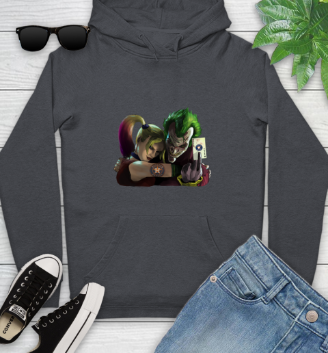 Houston Astros MLB Baseball Joker Harley Quinn Suicide Squad Youth Hoodie 8