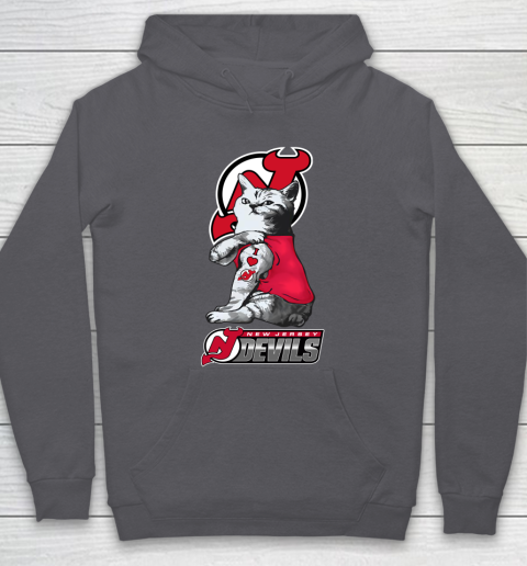 NHL My Cat Loves New Jersey Devils Hockey Hoodie 4
