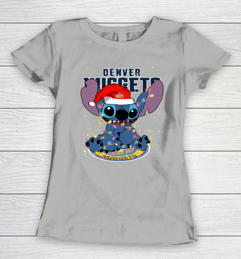 Denver Nuggets NBA noel stitch Basketball Christmas Women's T-Shirt 8